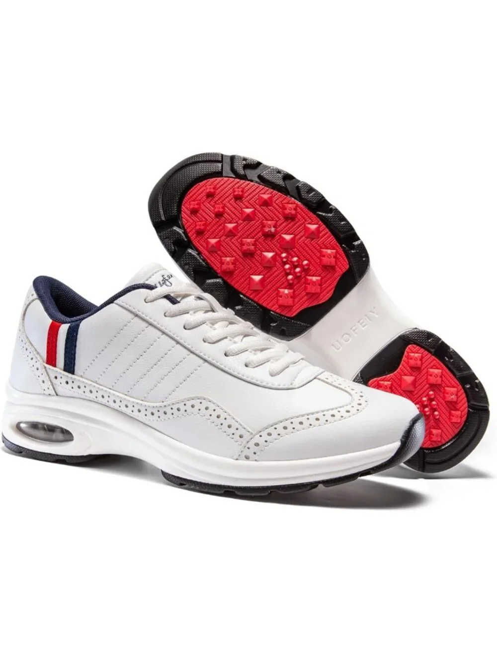 Men's Arch Fit Lace-Up Golf Shoes | Casual Anti-Slip Sneakers for Outdoor